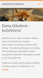Mobile Screenshot of kozesnictvi-gibalova.cz